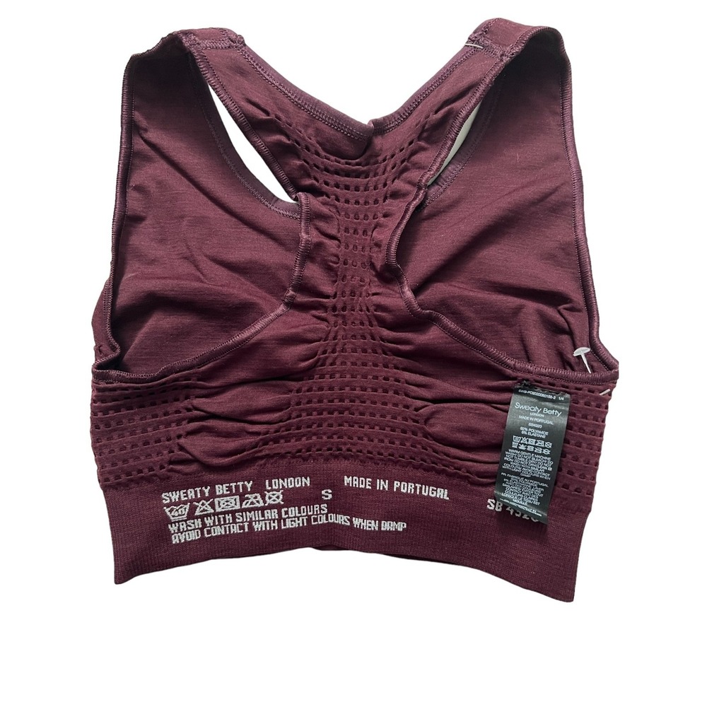 Sweaty Betty Black Cherry Purple a Stamina‎ Sports Bra S - Picture 7 of 7